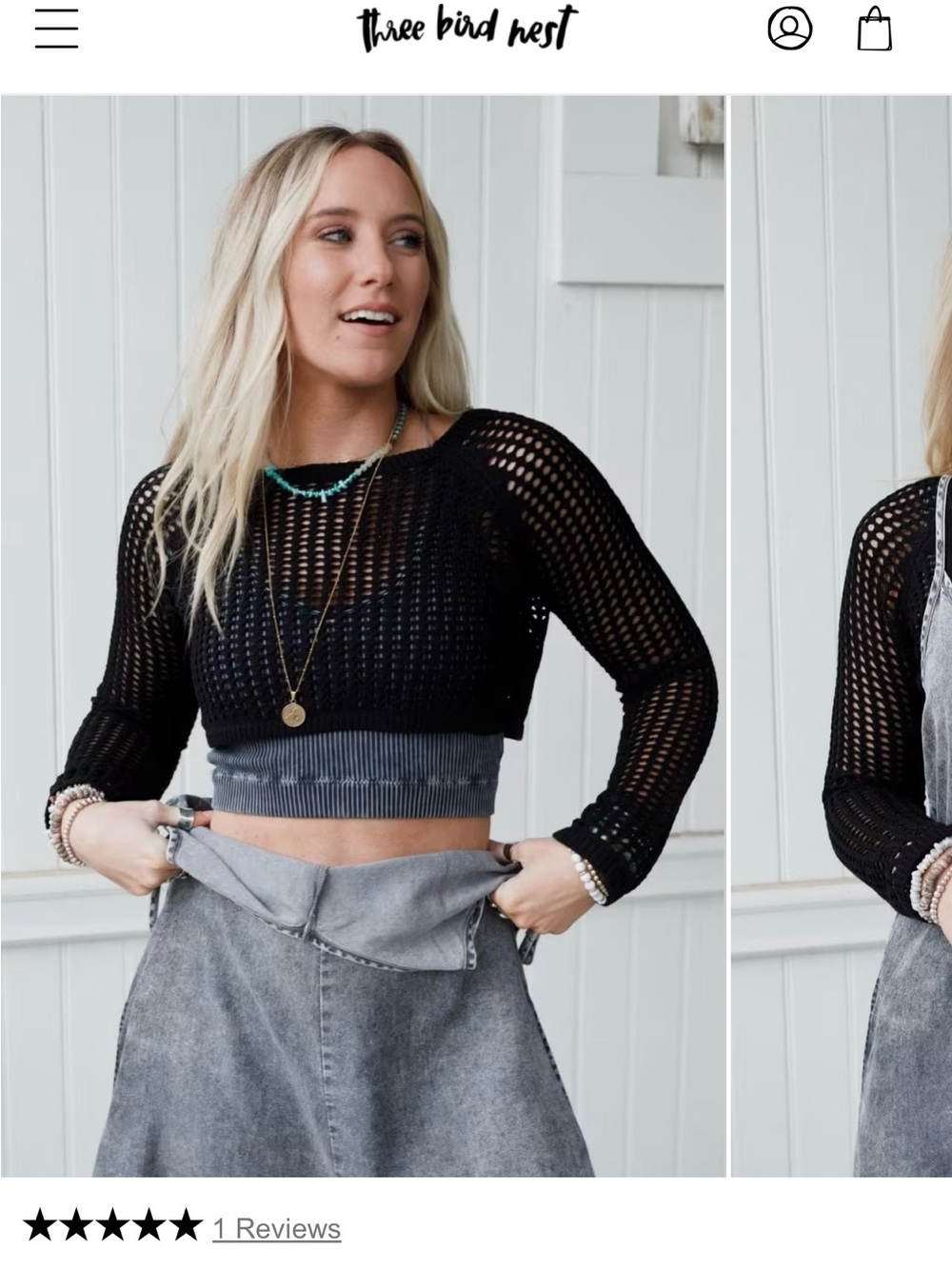 Knit layering top